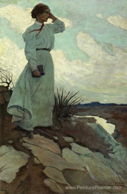 Louise aimait grimper au sommet sur l'une des collines stériles Louise aimait grimper au sommet sur l'une des collines stériles
