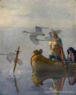 Et quand ils sont venus à l'épée que la main tenait, le roi Arth Et quand ils sont venus à l'épée que la main tenait, le roi Arth