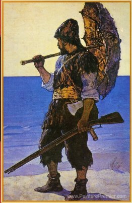 Illustration de Robinson Crusoe Illustration de Robinson Crusoe