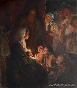 Închinarea păstorilor, Cu movele satului Românesc Închinarea păstorilor, Cu movele satului Românesc