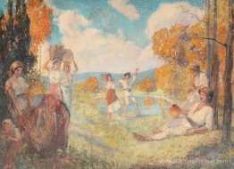 Allégorie d'automne (l'art et le vin) Allégorie d'automne (l'art et le vin)