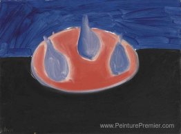 Poires sur une rose assiette Poires sur une rose assiette