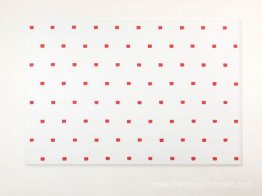 Empreintes d'un pinceau n ° 50 répété à intervalles réguliers de Empreintes d'un pinceau n ° 50 répété à intervalles réguliers de