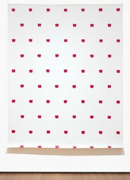 Empreintes d'un pinceau n ° 50 répété à intervalles réguliers de Empreintes d'un pinceau n ° 50 répété à intervalles réguliers de