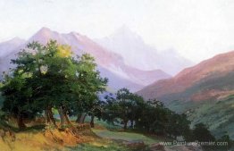 Oaks dans les montagnes de Carrara Oaks dans les montagnes de Carrara