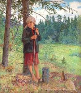 Fille dans un bois Fille dans un bois