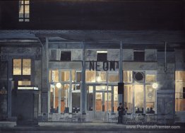 Cafe '' Neon '' la nuit Cafe '' Neon '' la nuit