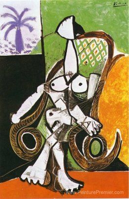 Femme nue en chaise à bascule Femme nue en chaise à bascule