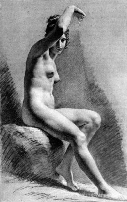 Femme nue levant son bras Femme nue levant son bras
