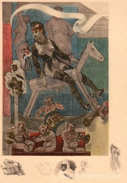 Femme sur un cheval à bascule Femme sur un cheval à bascule