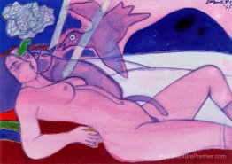 Femme et oiseau Femme et oiseau