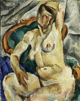 Le modèle dans une chaise Le modèle dans une chaise