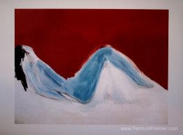 Couchée nu bleu Couchée nu bleu