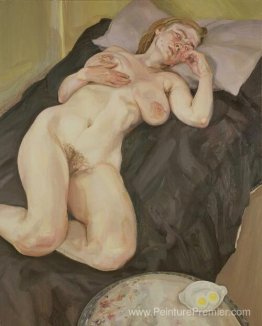 Fille nue avec œuf Fille nue avec œuf
