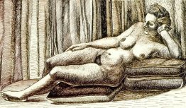 Femme allongée nue Femme allongée nue