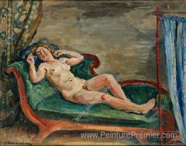 Femme sur canapé Femme sur canapé