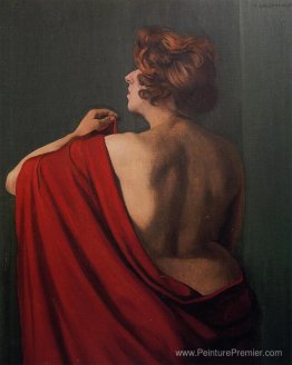 Femme avec châle rouge Femme avec châle rouge
