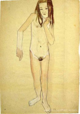 Fille nue debout Fille nue debout