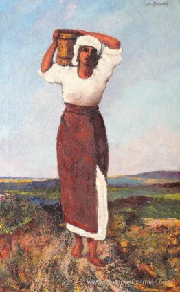 Femme paysanne avec un bocal Femme paysanne avec un bocal