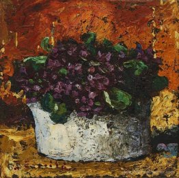 Vase avec violettes Vase avec violettes