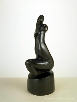 Femme assis nue (torse noir) Femme assis nue (torse noir)