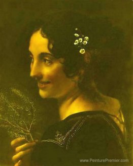 Un gitan avec une branche de Myrtle Un gitan avec une branche de Myrtle