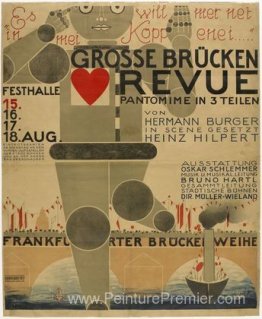 Affiche pour le Great Bridge Revue (Große Brücken Revue) Affiche pour le Great Bridge Revue (Große Brücken Revue)