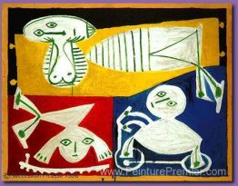 Françoise Gilot avec Paloma et Claude Françoise Gilot avec Paloma et Claude