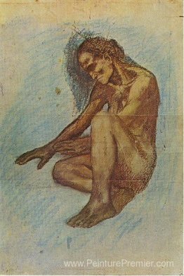 Une vieille femme étirant ses mains jusqu'au feu Une vieille femme étirant ses mains jusqu'au feu