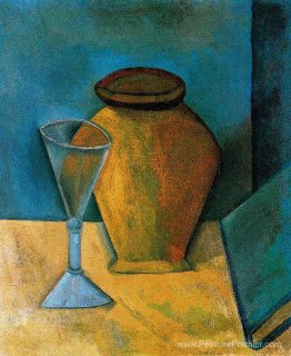 Pot, verre et livre Pot, verre et livre