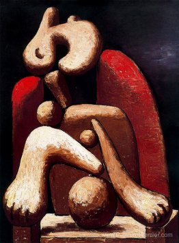 Femme en fauteuil rouge Femme en fauteuil rouge