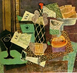 Verre et bouteille de rhum de paille Verre et bouteille de rhum de paille