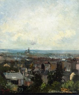 Vue de Paris de près de Montmartre Vue de Paris de près de Montmartre