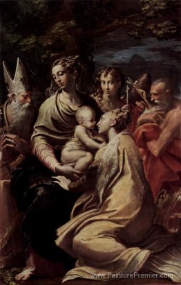 Madonna et enfant avec des saints Madonna et enfant avec des saints