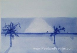 Back Bay à Bombay de la suite de 7 aquatints de «Inde, mère» de Back Bay à Bombay de la suite de 7 aquatints de «Inde, mère» de