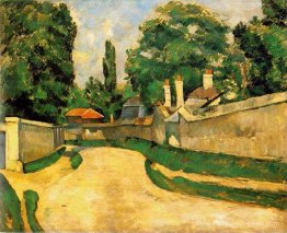 Maisons le long d'une route Maisons le long d'une route