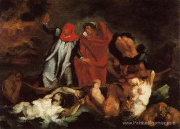 La barque de Dante (après Delacroix) La barque de Dante (après Delacroix)