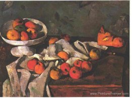 Nature morte avec un plat de fruits et des pommes Nature morte avec un plat de fruits et des pommes
