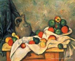 Rideau, cruche et fruit Rideau, cruche et fruit
