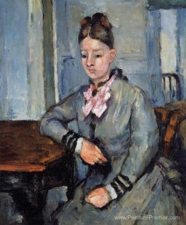 Madame cezanne se penchant sur une table Madame cezanne se penchant sur une table