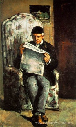 Le père de l'artiste lisant son journal Le père de l'artiste lisant son journal