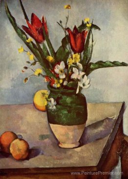 Nature morte, tulipes et pommes Nature morte, tulipes et pommes