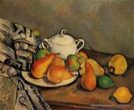 Sugarbowl, poires et nappe Sugarbowl, poires et nappe