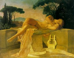 Fille dans un bassin Fille dans un bassin