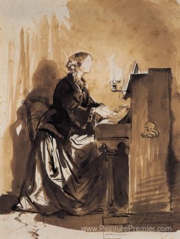 Comtesse Potocka jouant du piano Comtesse Potocka jouant du piano