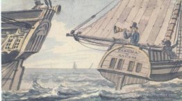 Réunion de deux navires dans la mer Réunion de deux navires dans la mer