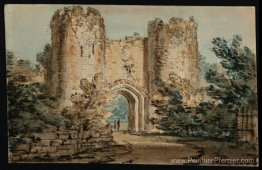 Une passerelle avec deux tours rondes Une passerelle avec deux tours rondes