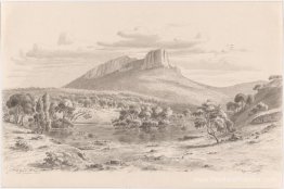 Mt Sturgeon et le Wannon dans les Grampians, Victoria Mt Sturgeon et le Wannon dans les Grampians, Victoria