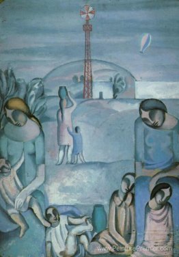 Figures dans un paysage à Ampurdan Figures dans un paysage à Ampurdan