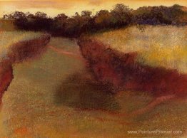 Wheatfield et ligne d'arbres Wheatfield et ligne d'arbres